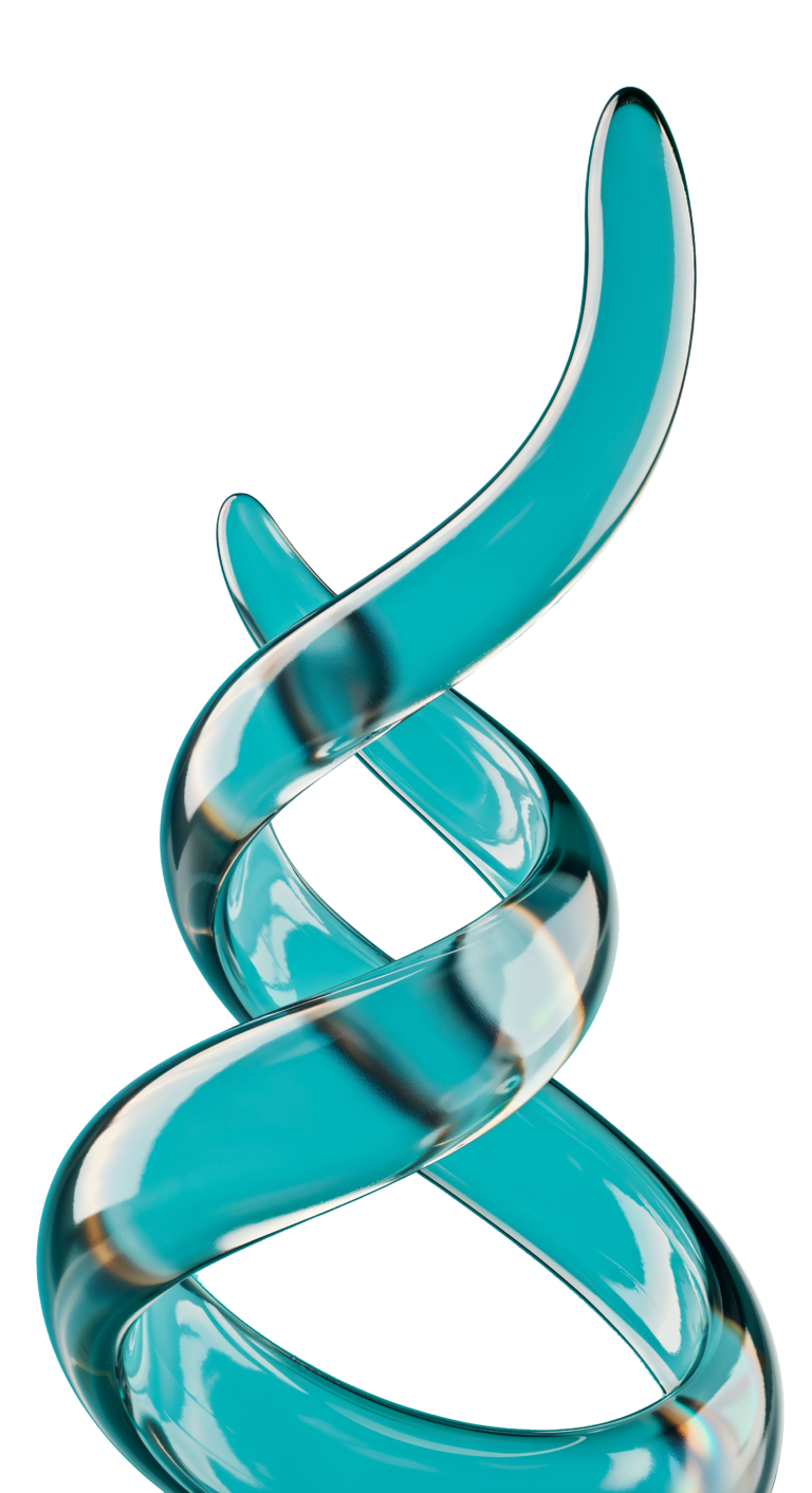 dna double helix transparent abstract representation transparent